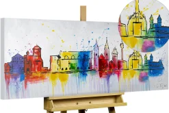 Handgemaltes Gemälde 'Station Lebkuchen' 120x60cm | inkl. Echtheitszertifikat