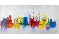 Handgemaltes Gemälde 'Station Lebkuchen' 120x60cm | inkl. Echtheitszertifikat