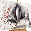 Handgemaltes Gemälde 'Stier gegen Matador' 120x80cm | inkl. Echtheitszertifikat