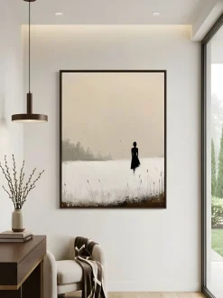 Handgemaltes Gemälde 'Stille Mama-Silhouette' | Echtheitszertifikat inklusive
