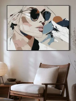 Handgemaltes Gemälde 'Stiller Glamour' | Echtheitszertifikat inklusive