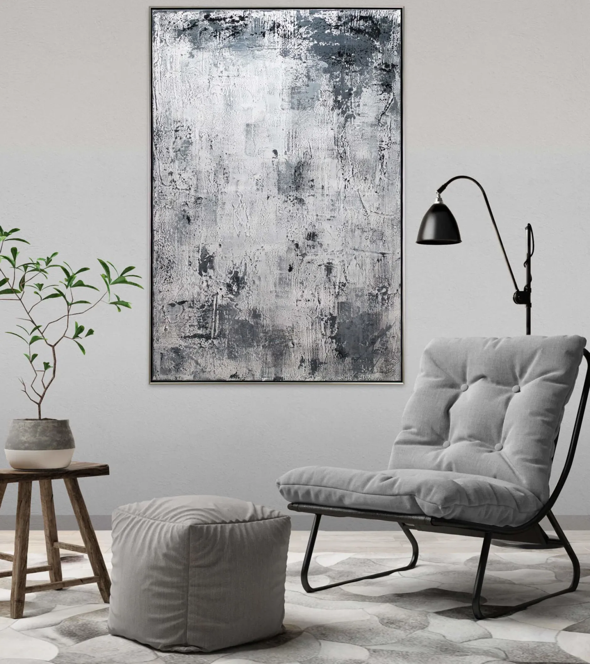 Handgemaltes Gemälde 'Stonewashed' 83x123cm | inkl. Echtheitszertifikat