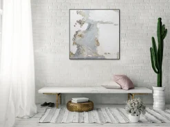 Handgemaltes Gemälde 'Stone Wall' 80x80cm | inkl. Echtheitszertifikat
