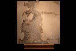 Handgemaltes Gemälde 'Stone Wall' 80x80cm | inkl. Echtheitszertifikat