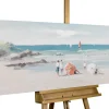 Handgemaltes Gemälde 'Strandtag' 150x50cm | inkl. Echtheitszertifikat