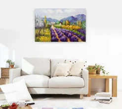 Handgemaltes Gemälde 'Streifen der süßen Erinnerung' 90x60cm | inkl. Echtheitszertifikat