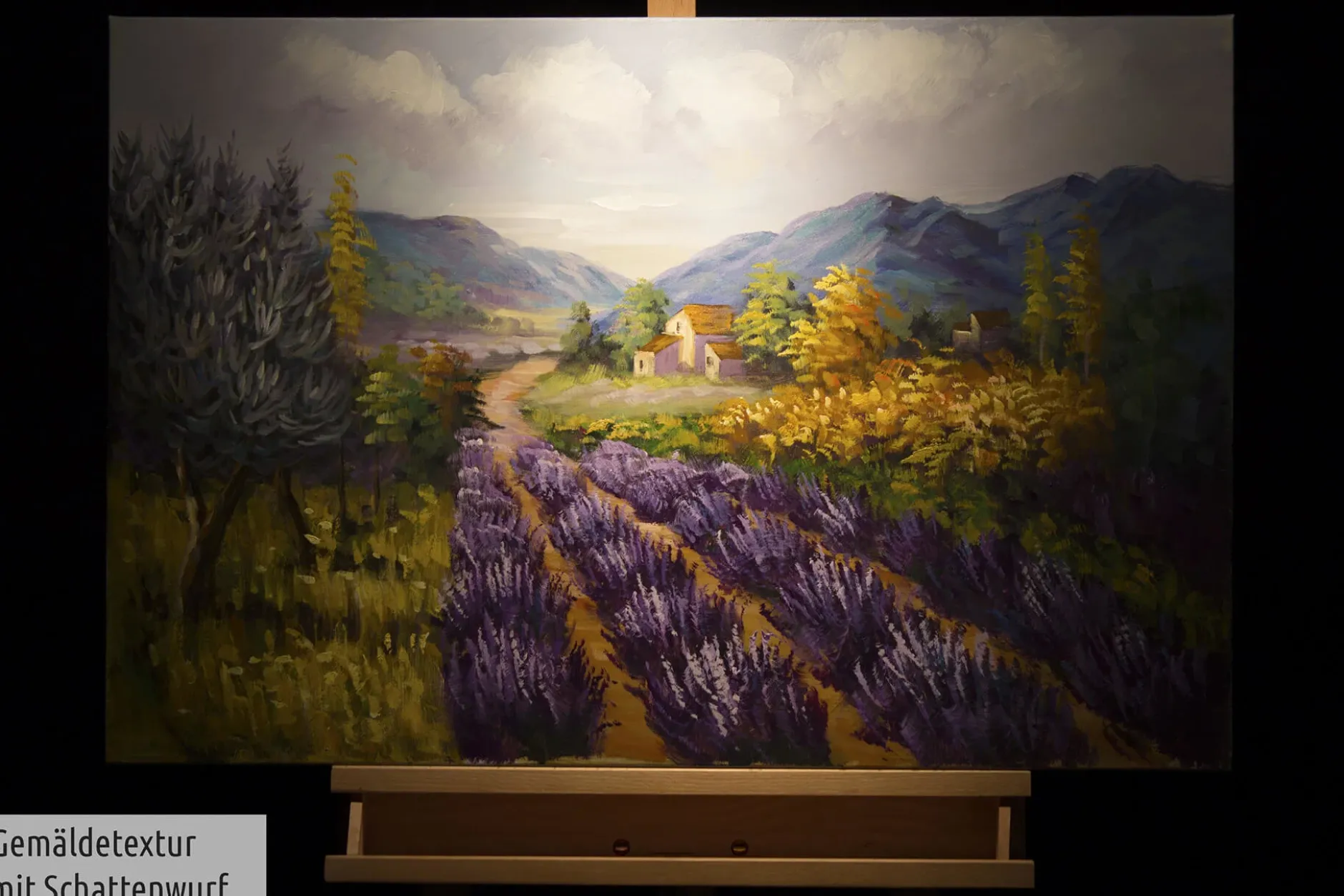 Handgemaltes Gemälde 'Streifen der süßen Erinnerung' 90x60cm | inkl. Echtheitszertifikat