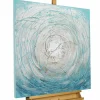 Handgemaltes Gemälde 'Stürme aus Eis' 80x80cm | inkl. Echtheitszertifikat