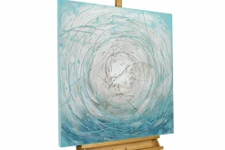Handgemaltes Gemälde 'Stürme aus Eis' 80x80cm | inkl. Echtheitszertifikat