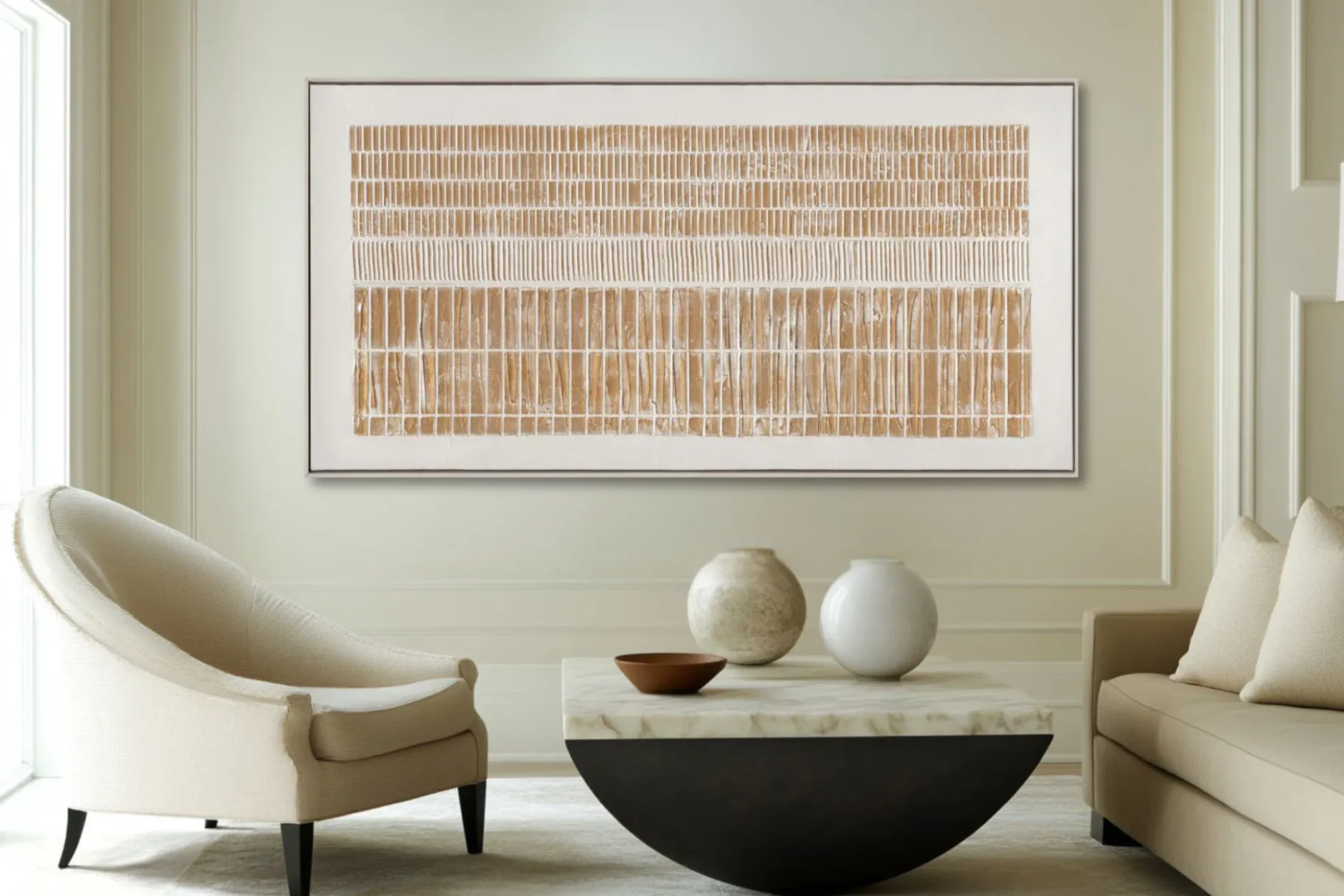 Handgemaltes Gemälde 'Strokes of Illumination' 100x50cm | inkl. Echtheitszertifikat