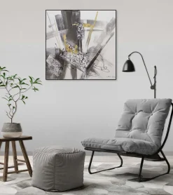 Handgemaltes Gemälde 'Structural Movement' 60x60cm | inkl. Echtheitszertifikat