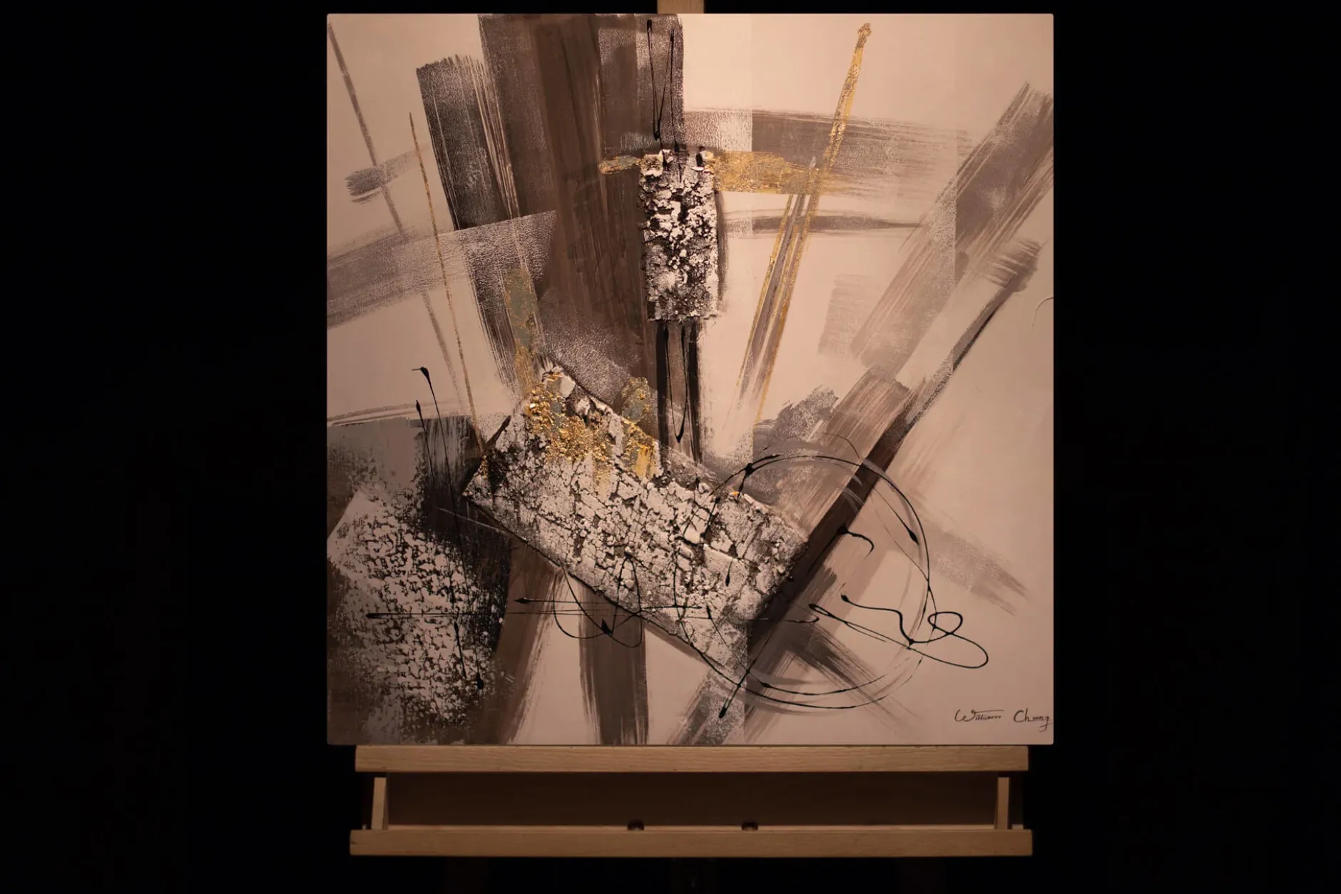 Handgemaltes Gemälde 'Structural Movement' 60x60cm | inkl. Echtheitszertifikat