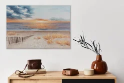 Handgemaltes Gemälde 'Sunset by the Sea' 90x60cm | inkl. Echtheitszertifikat