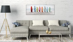Handgemaltes Gemälde 'Surf Siesta' 150x50cm | inkl. Echtheitszertifikat