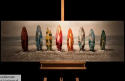 Handgemaltes Gemälde 'Surf Siesta' 150x50cm | inkl. Echtheitszertifikat