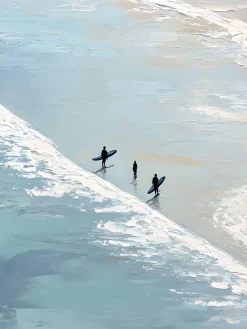 Handgemaltes Gemälde 'Surfstrand-Drift' | Echtheitszertifikat inklusive