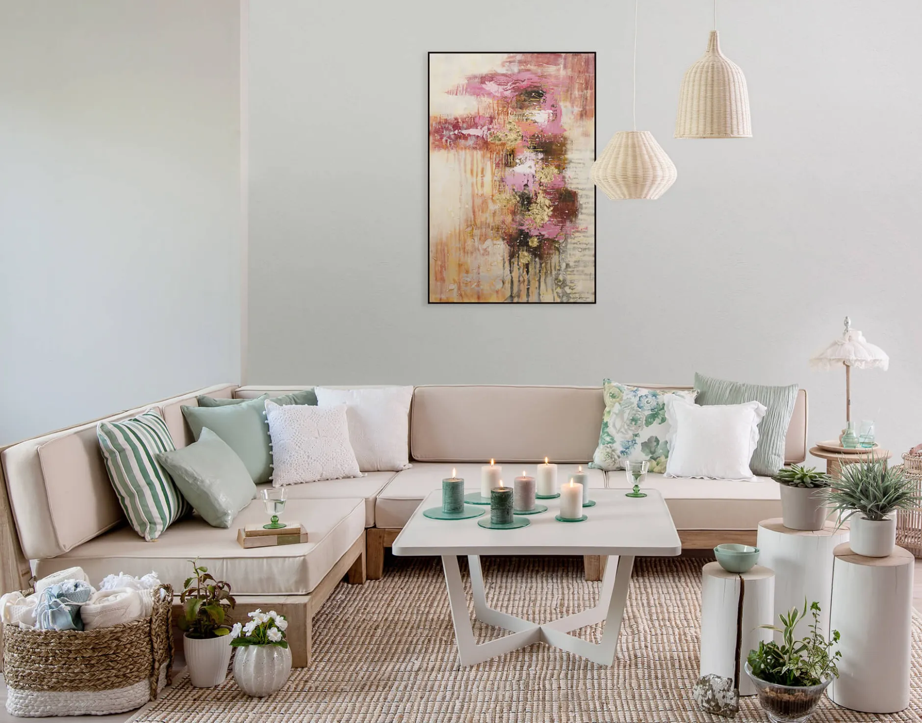 Handgemaltes Gemälde 'Sweet as Sugar' 80x120cm | inkl. Echtheitszertifikat