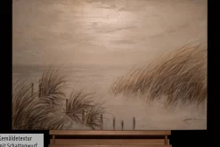 Handgemaltes Gemälde 'Tag am Strand' 90x60cm | inkl. Echtheitszertifikat
