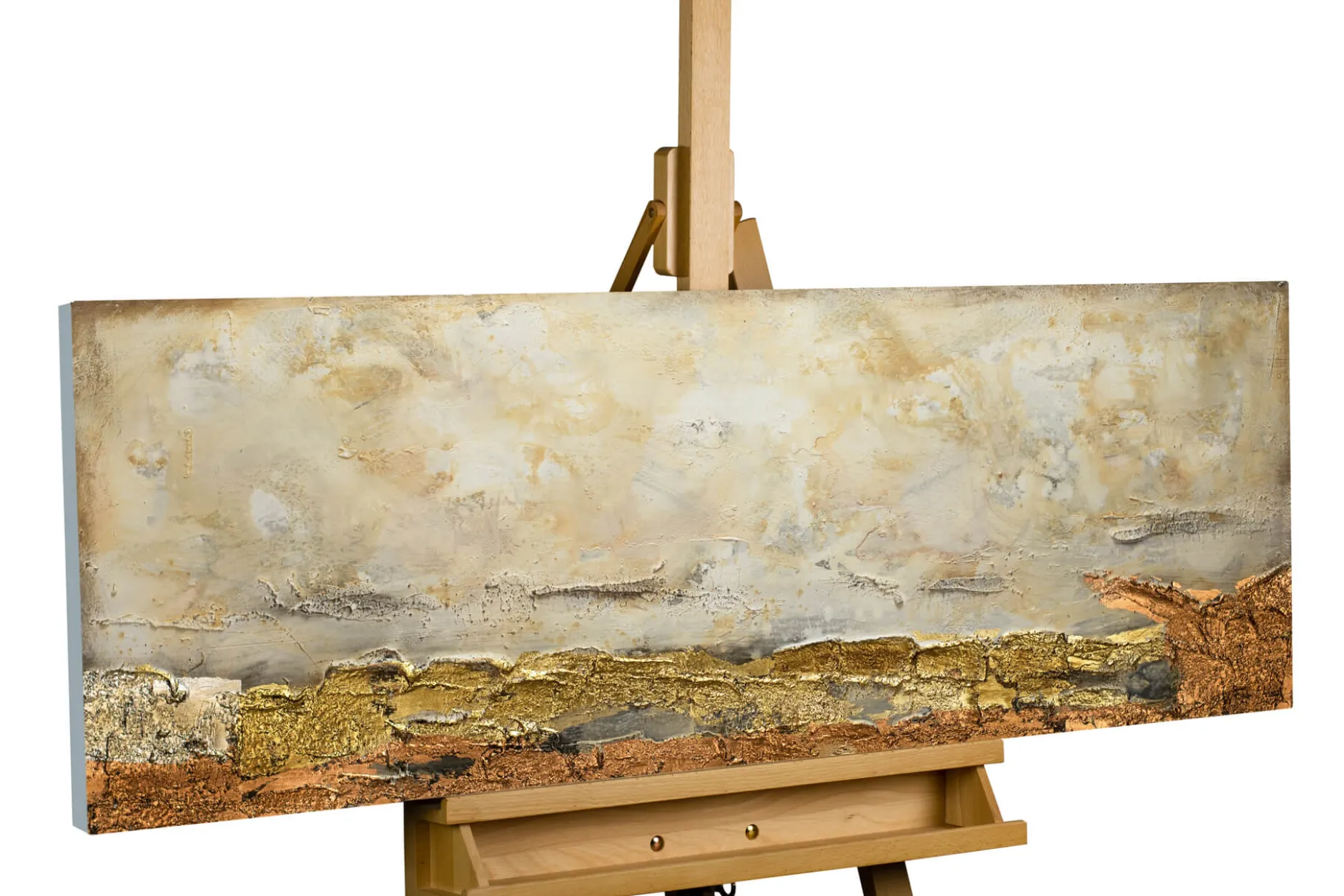 Handgemaltes Gemälde 'Tage in Toulouse' 120x40cm | inkl. Echtheitszertifikat