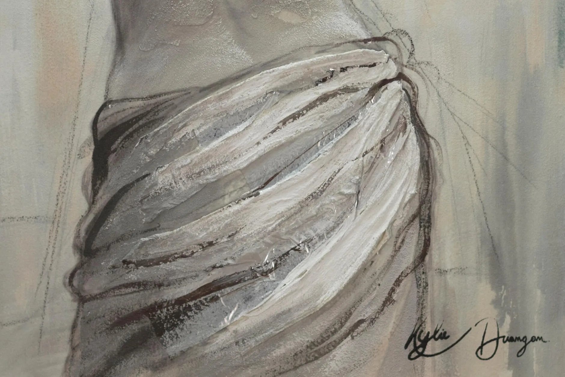 Handgemaltes Gemälde 'Tanz der Sinnlichkeit' 60x80cm | inkl. Echtheitszertifikat
