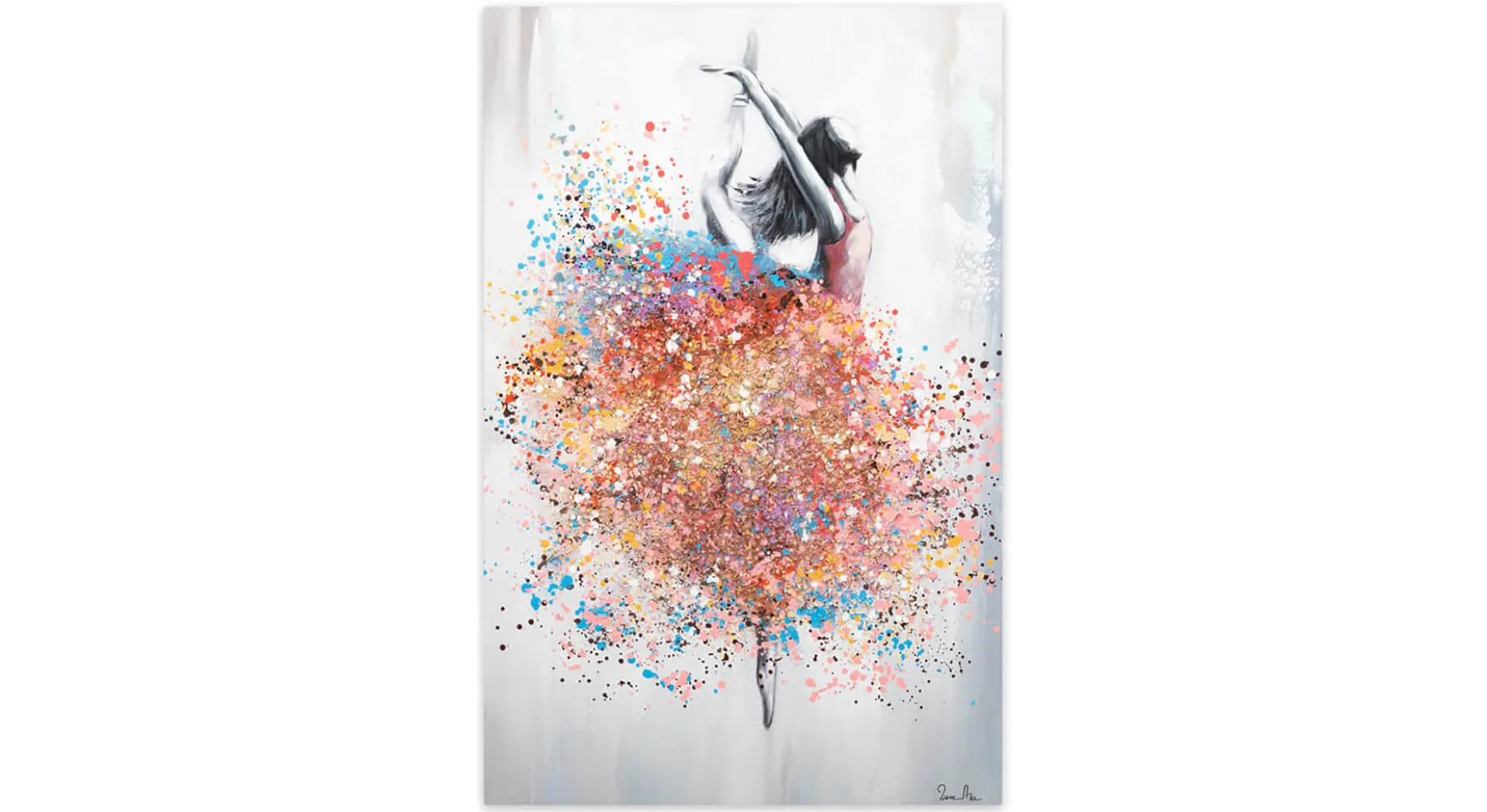 Handgemaltes Gemälde 'Tanz der Leidenschaft' 60x90cm | inkl. Echtheitszertifikat