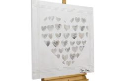 Handgemaltes Gemälde 'Tausend Herzen' 80x80cm | inkl. Echtheitszertifikat