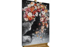 Handgemaltes Gemälde 'Tender Flower' 60x90cm | inkl. Echtheitszertifikat