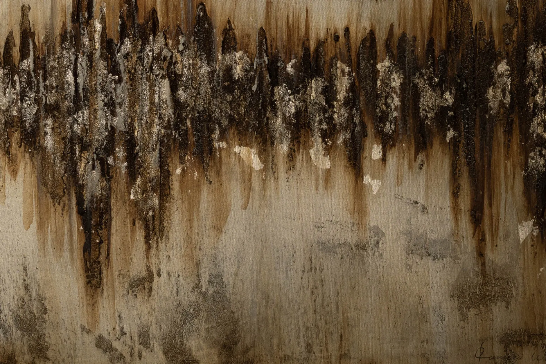 Handgemaltes Gemälde 'The Earth's Gradient' 140x70cm | inkl. Echtheitszertifikat