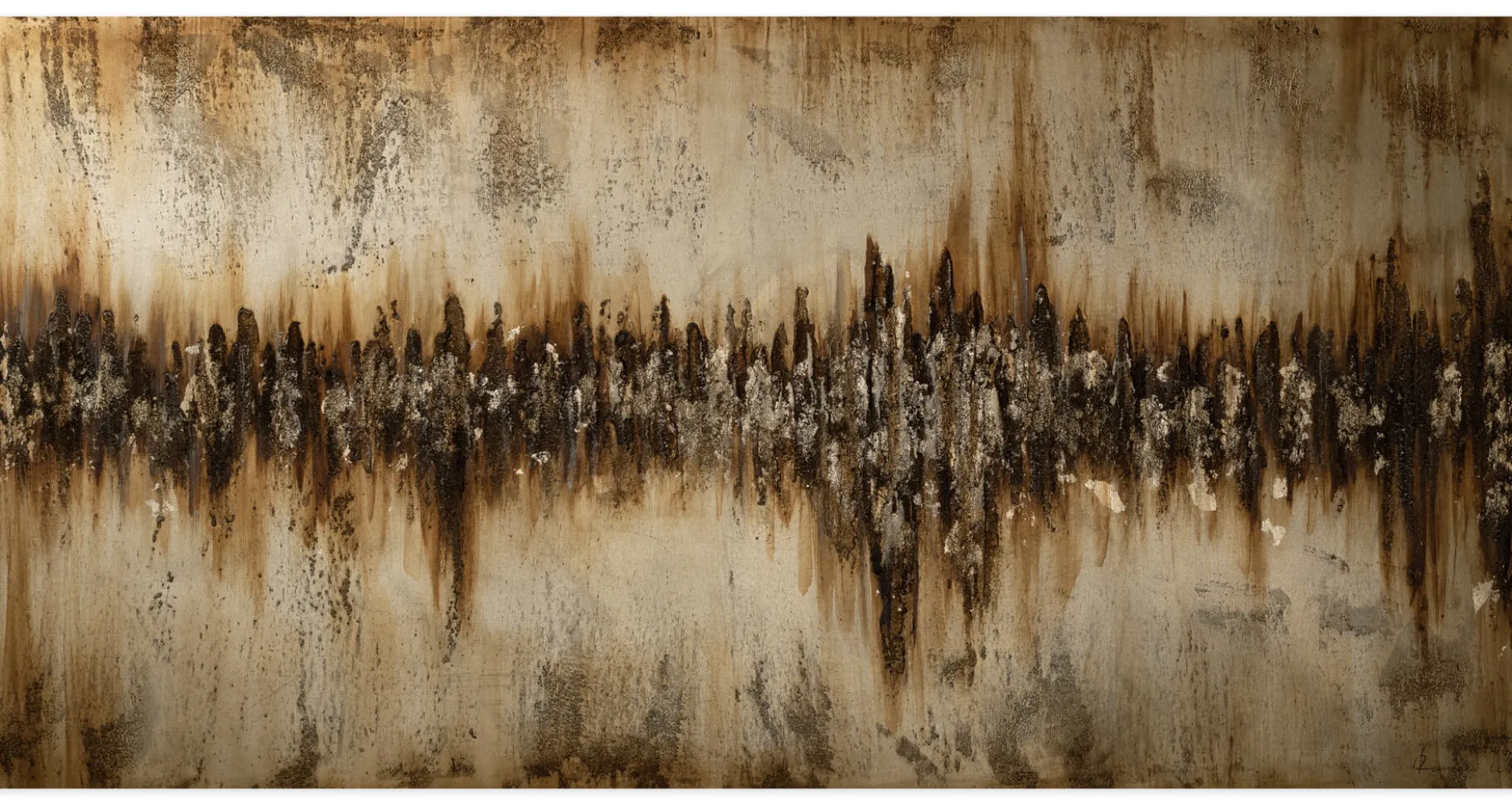 Handgemaltes Gemälde 'The Earth's Gradient' 140x70cm | inkl. Echtheitszertifikat
