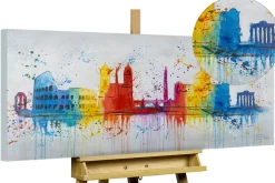 Handgemaltes Gemälde 'The Eternal City' 120x60cm | inkl. Echtheitszertifikat