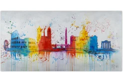 Handgemaltes Gemälde 'The Eternal City' 120x60cm | inkl. Echtheitszertifikat