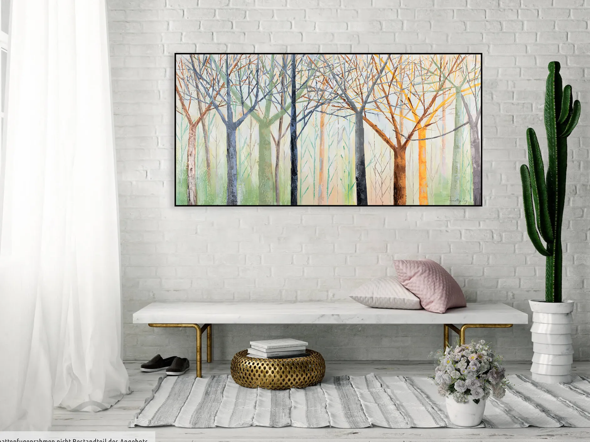Handgemaltes Gemälde 'The Magic of the Polar Night' 140x70cm | inkl. Echtheitszertifikat