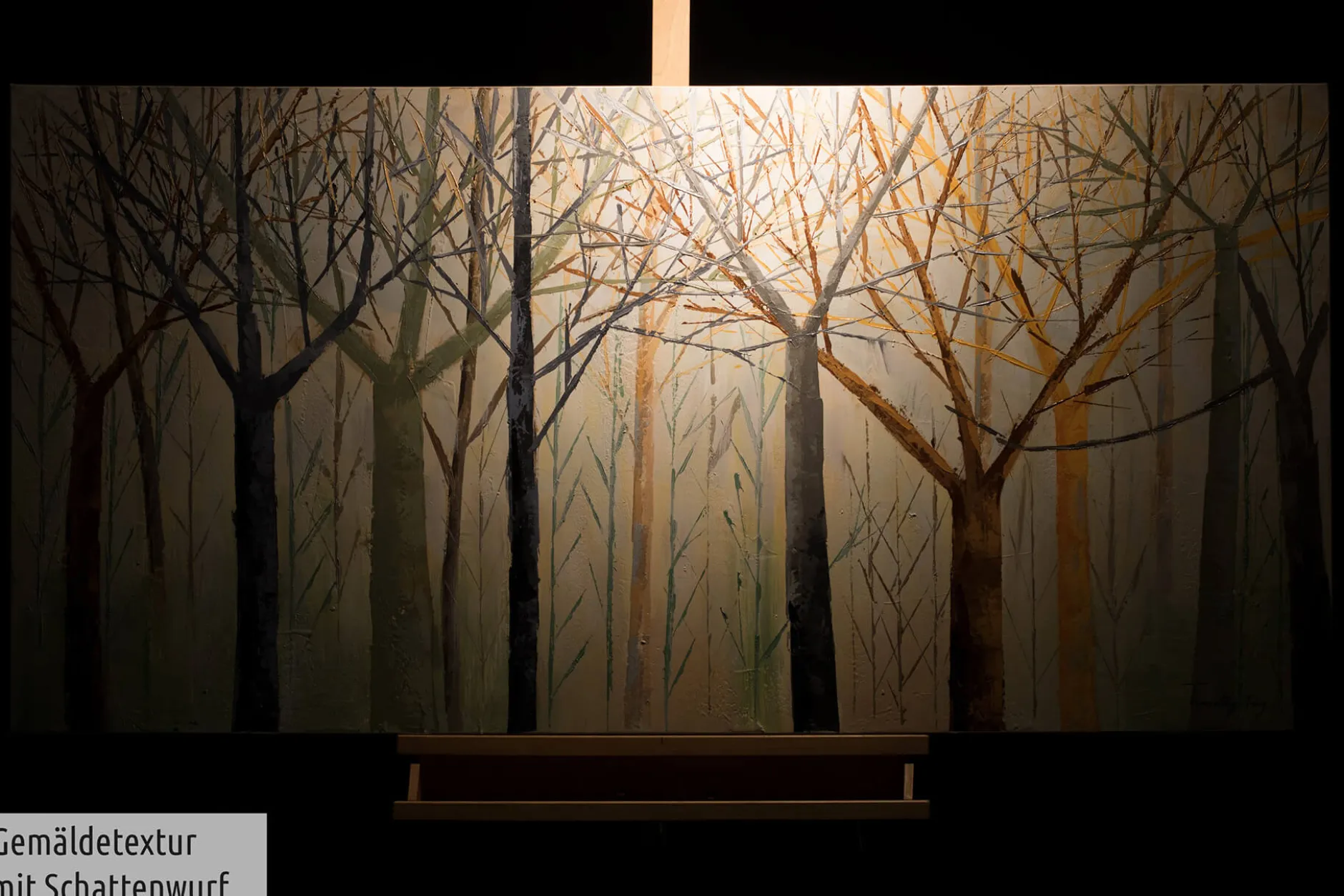 Handgemaltes Gemälde 'The Magic of the Polar Night' 140x70cm | inkl. Echtheitszertifikat