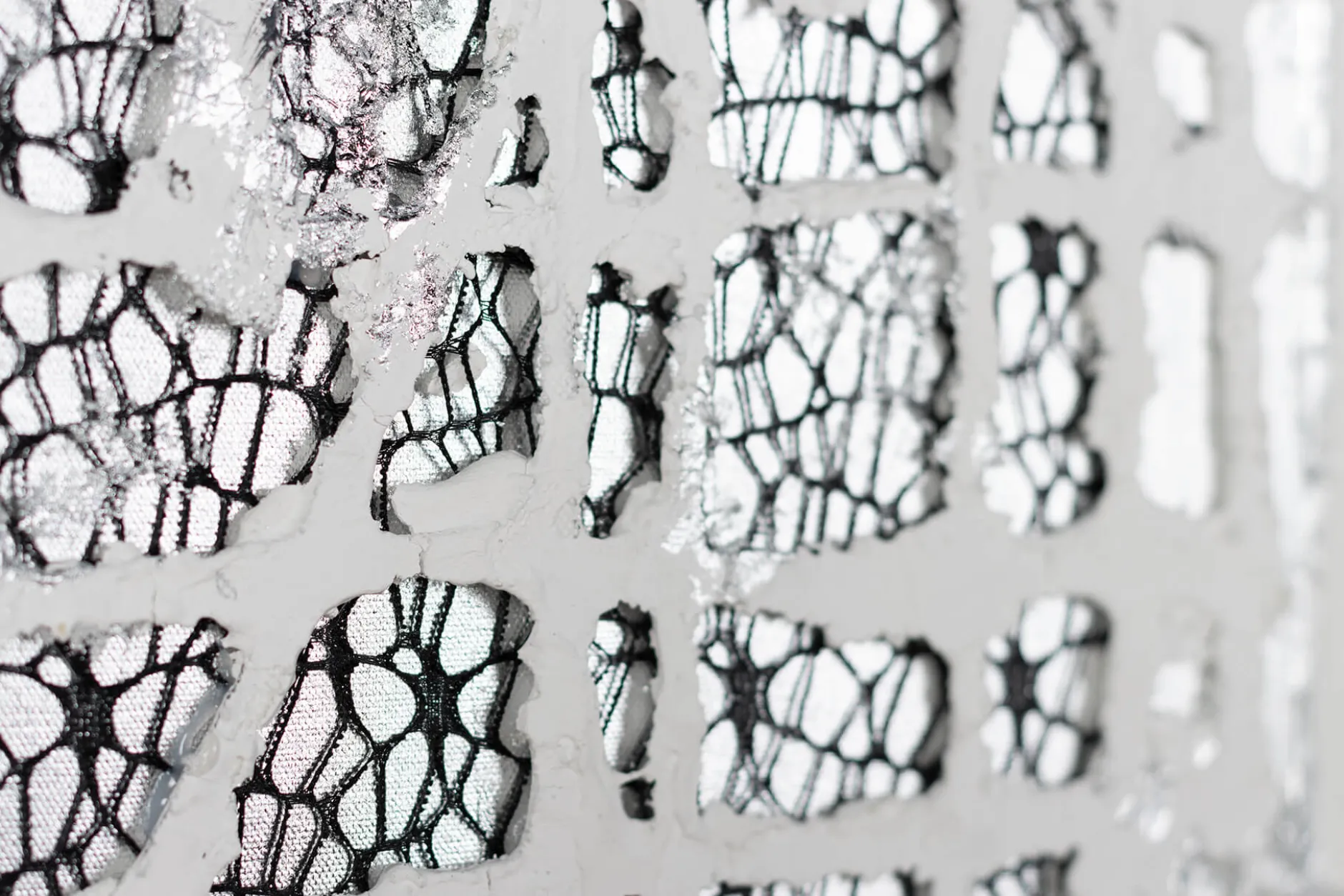 Handgemaltes Gemälde 'Through the Grids' 60x90cm | inkl. Echtheitszertifikat