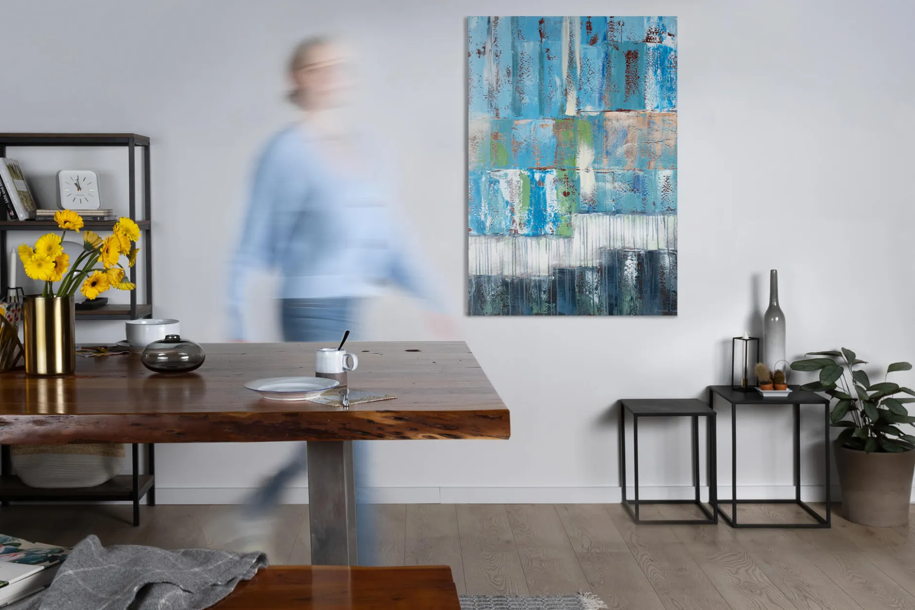 Handgemaltes Gemälde 'Tiefenentspannung' 80x120cm | inkl. Echtheitszertifikat