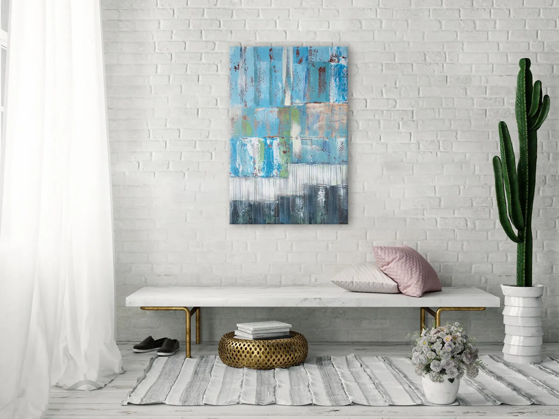 Handgemaltes Gemälde 'Tiefenentspannung' 80x120cm | inkl. Echtheitszertifikat