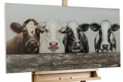 Handgemaltes Gemälde 'Tierische Freundschaft' 100x50cm | inkl. Echtheitszertifikat