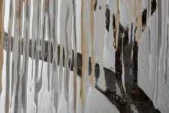 Handgemaltes Gemälde 'Trauerweide im Nebel' 150x50cm | inkl. Echtheitszertifikat