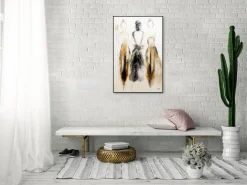 Handgemaltes Gemälde 'Traumtänzerinnen Trio' 60x90cm | inkl. Echtheitszertifikat
