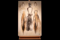 Handgemaltes Gemälde 'Traumtänzerinnen Trio' 60x90cm | inkl. Echtheitszertifikat
