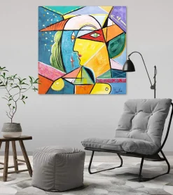 Handgemaltes Gemälde 'Traum voller Fantasie' 80x80cm | inkl. Echtheitszertifikat