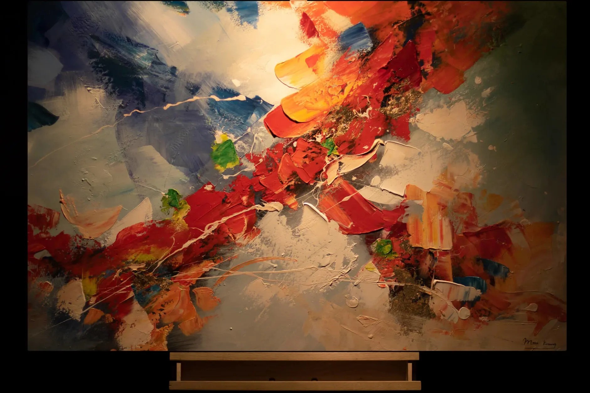 Handgemaltes Gemälde 'Triumph der Liebe' 120x80cm | inkl. Echtheitszertifikat