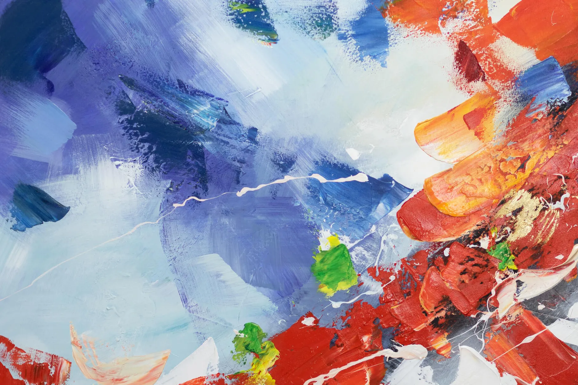 Handgemaltes Gemälde 'Triumph der Liebe' 120x80cm | inkl. Echtheitszertifikat