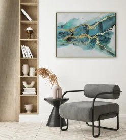 Handgemaltes Gemälde 'Türkise Magie' 102,5x77,5cm | inkl. Echtheitszertifikat