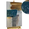Handgemaltes Gemälde 'Turquoise Splash' 60x90cm | inkl. Echtheitszertifikat
