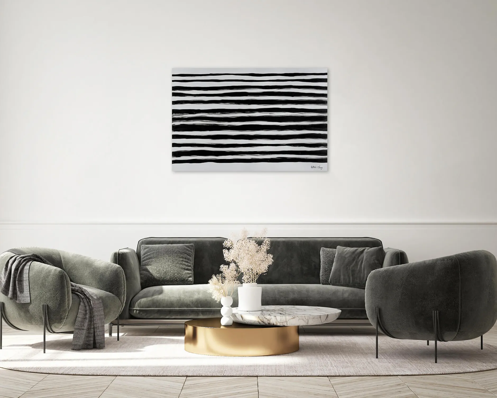 Handgemaltes Gemälde 'Two Sides of Life' 120x80cm | inkl. Echtheitszertifikat