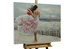 Handgemaltes Gemälde 'Umhüllender Wind' 100x70cm | inkl. Echtheitszertifikat