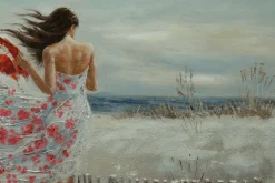 Handgemaltes Gemälde 'Umhüllender Wind' 100x70cm | inkl. Echtheitszertifikat