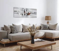 Handgemaltes Gemälde 'Umringt von Nebel' 150x50cm | inkl. Echtheitszertifikat