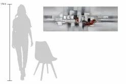 Handgemaltes Gemälde 'Umringt von Nebel' 150x50cm | inkl. Echtheitszertifikat